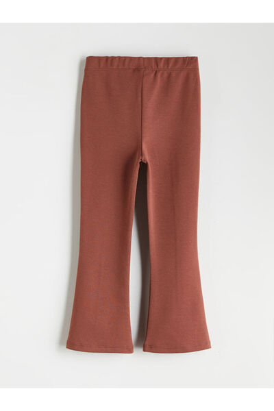 LC Waikiki Brown Flared Girls' Leggings Pants