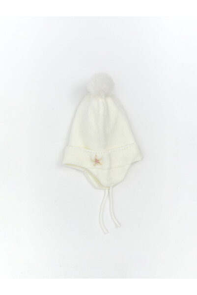 LC Waikiki Baby Girl Snow Hat with Pompom Detail