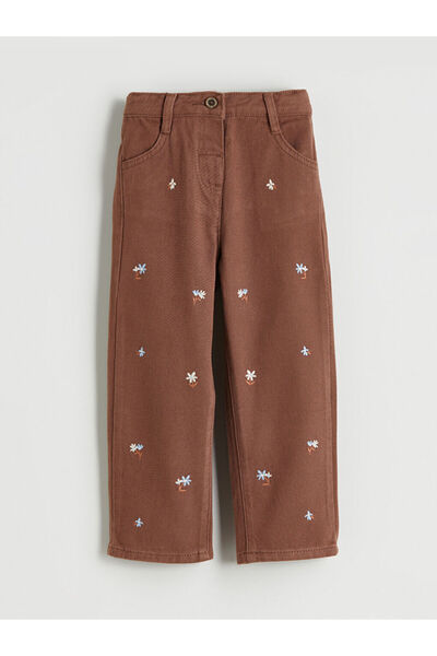 LC Waikiki Sparkling Selections from Shining Store | Girls' Trousers with Elastic Waist and Bow Detail