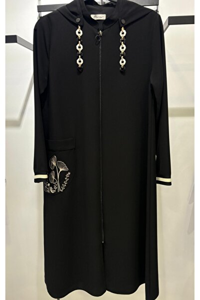 Carton şapkalı zincir detaylı cep çiçek detaylı kap