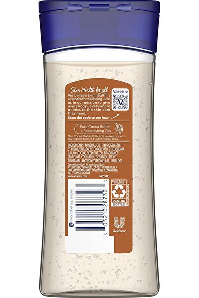 Vaseline Intensive Care Cocoa Radiant Body Gel Oil 200ml (Pack of 3)