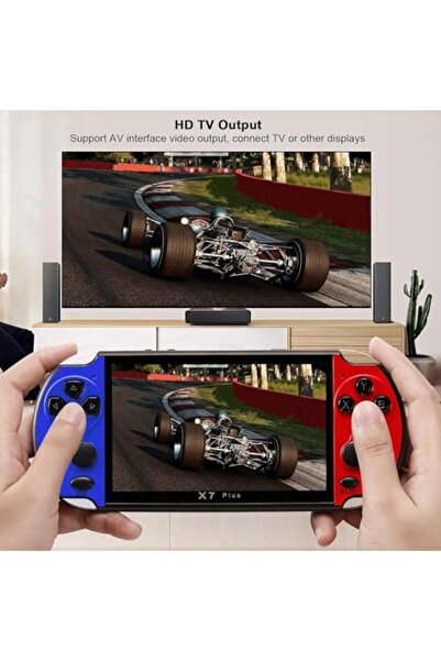 Generic X7 Plus 5.1" Handheld Game Console with 1000+ Built-in Games, Dual Joysticks, 8GB Storage, MP5 Playe