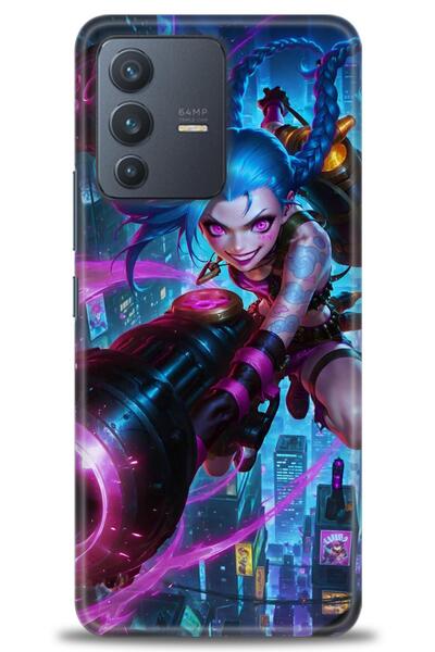 Rulet Aksesuar حافظة سيليكون HD مطبوع متوافقة مع هاتف Vivo V23 5G + واقي شاشة...