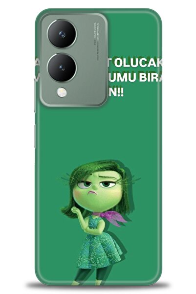 Rulet Aksesuar غطاء سيليكون متوافق مع هاتف Vivo Y17S HD مطبوع + واقي شاشة من ...