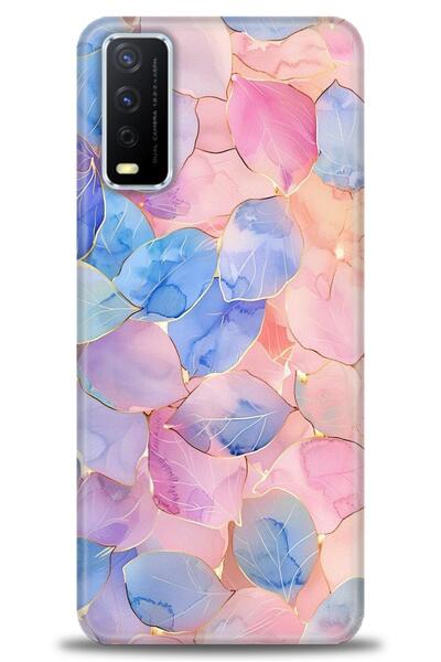 Rulet Aksesuar جراب سيليكون متوافق مع هاتف Vivo Y11S HD مطبوع + واقي شاشة سير...