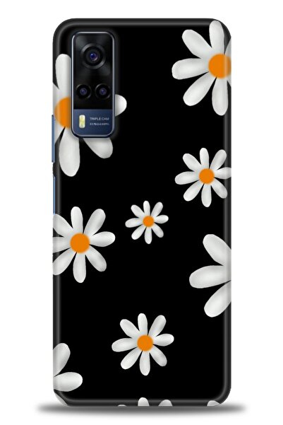 Rulet Aksesuar جراب سيليكون متوافق مع هاتف Vivo Y51 HD مطبوع + واقي شاشة سيرا...