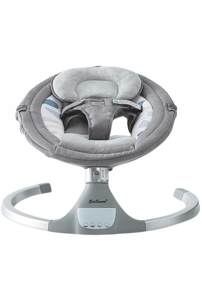 EvoSmart Electric Swing BB07, Multifunctional for Babies with Adjustable Roof and Mosquito Net