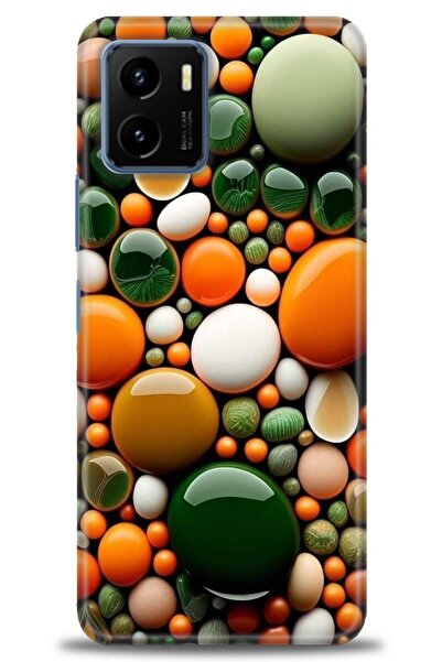 Rulet Aksesuar Vivo Y15S Compatible Hd Printed Silicone Case + Ceramic Screen...