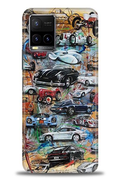 Rulet Aksesuar Vivo Y33S Compatible Hd Printed Silicone Case + Ceramic Screen...