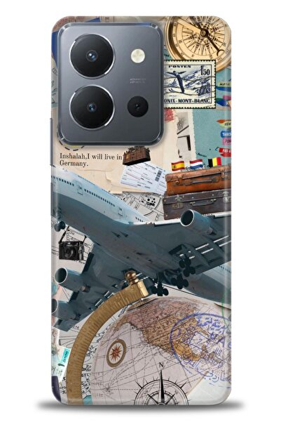 Rulet Aksesuar Vivo Y36 Compatible Hd Printed Silicone Case + Ceramic Screen ...