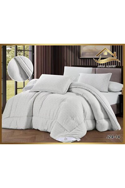 Generic Printed Summer Bedding Set - King Size, 6 Pieces