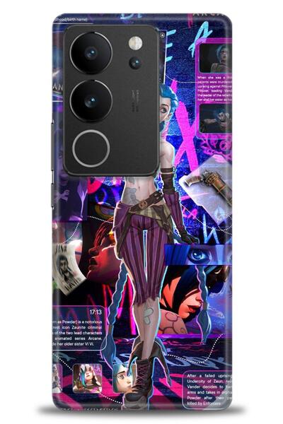 Rulet Aksesuar حافظة سيليكون متوافقة مع هاتف Vivo V29 5G HD مطبوع + واقي شاشة...