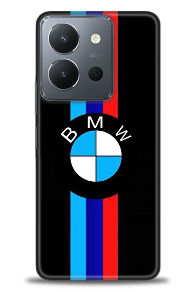 Rulet Aksesuar جراب سيليكون متوافق مع هاتف Vivo Y36 HD مطبوع + واقي شاشة سيرا...