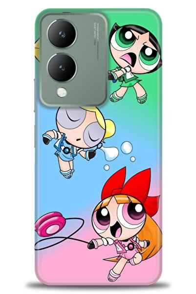 Rulet Aksesuar Vivo Y17S Compatible Hd Printed Silicone Case + Ceramic Screen...