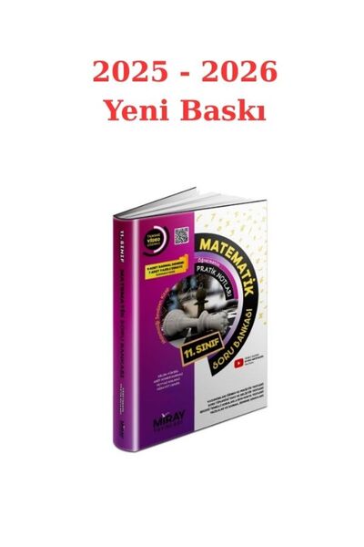 Miray Yayınları Miray 11 Sınıf Matematik Soru Bankası 2025/26 Yeni Baskı
