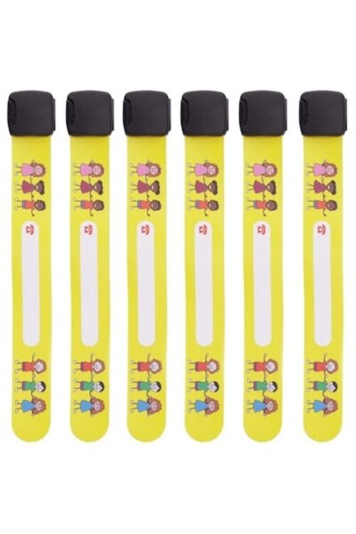 EvoSmart Set 6 Brățară de identificare copii EvoSmart™, anti pierdere, nume, număr telefon, reutilizabi