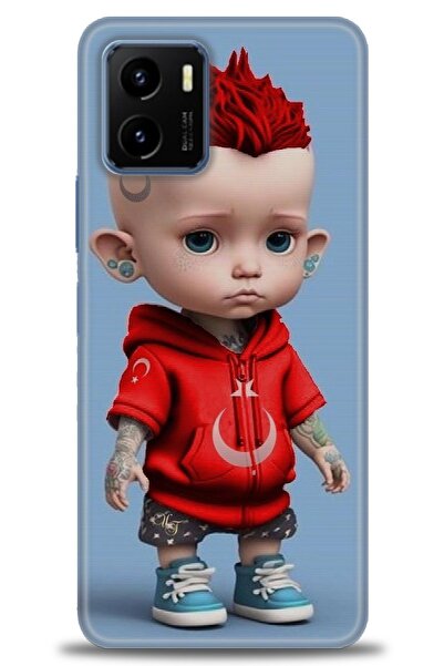 Rulet Aksesuar Vivo Y15S Compatible Hd Printed Silicone Case + Ceramic Screen...