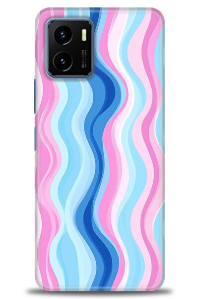 Rulet Aksesuar جراب سيليكون متوافق مع هاتف Vivo Y15S HD مطبوع + واقي شاشة سير...