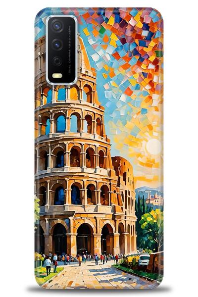 Rulet Aksesuar Vivo Y20 Compatible Hd Printed Silicone Case + Ceramic Screen ...