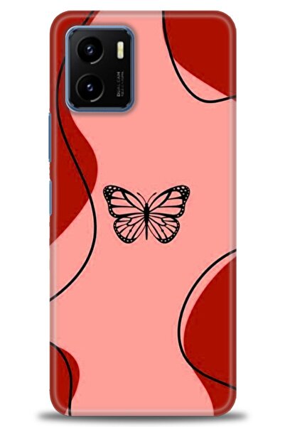 Rulet Aksesuar جراب سيليكون متوافق مع هاتف Vivo Y15S HD مطبوع + واقي شاشة سير...