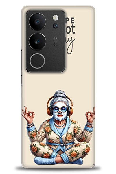 Rulet Aksesuar حافظة سيليكون HD مطبوع متوافقة مع هاتف Vivo V29 5G + واقي شاشة...