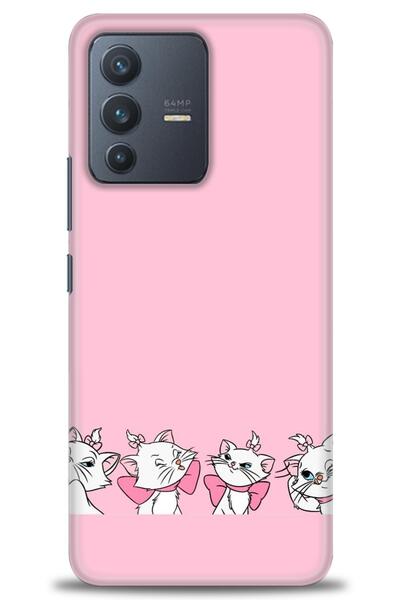 Rulet Aksesuar Vivo V23 5g Compatible Hd Printed Silicone Case + Ceramic Scre...