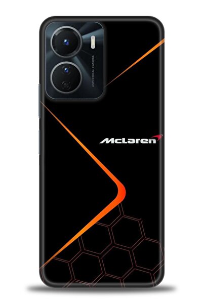 Rulet Aksesuar جراب سيليكون متوافق مع هاتف Vivo Y16 HD مطبوع + واقي شاشة سيرا...