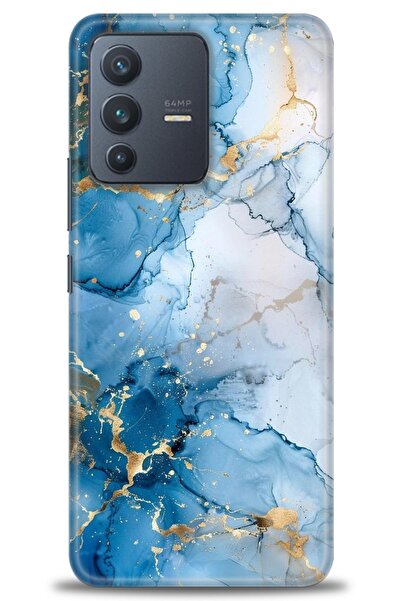 Rulet Aksesuar حافظة سيليكون متوافقة مع هاتف Vivo V23 5G HD مطبوع + واقي شاشة...