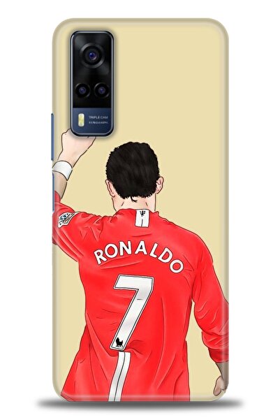 Rulet Aksesuar حافظة سيليكون متوافقة مع هاتف Vivo Y51 HD مطبوع + واقي شاشة من...