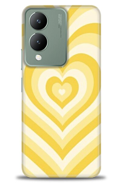 Rulet Aksesuar جراب سيليكون متوافق مع هاتف Vivo Y17S HD مطبوع + واقي شاشة سير...