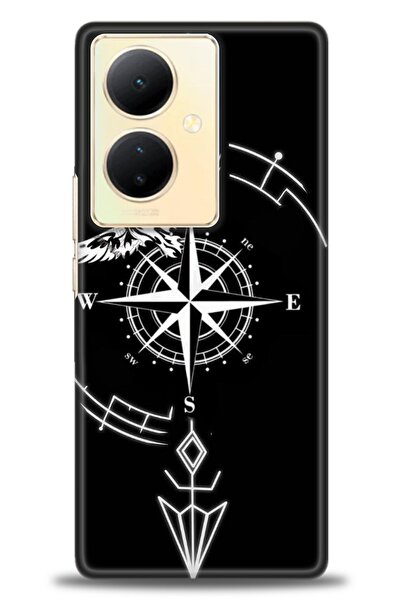 Rulet Aksesuar حافظة سيليكون متوافقة مع هاتف Vivo V29 Lite 5G HD مطبوع + واقي...