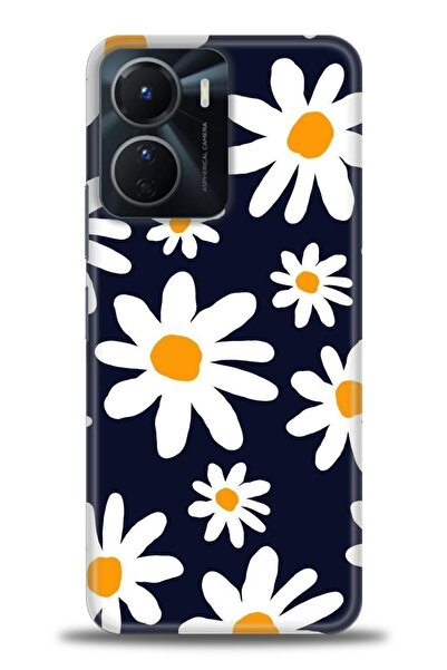 Rulet Aksesuar جراب سيليكون متوافق مع هاتف Vivo Y16 HD مطبوع + واقي شاشة سيرا...