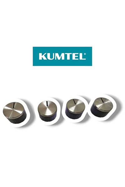 KUMTEL siyah ocak dugmesi 4 adet takımı