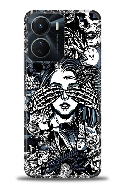 Rulet Aksesuar Vivo Y16 Compatible Hd Printed Silicone Case + Ceramic Screen ...