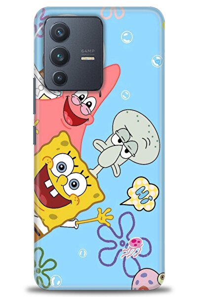 Rulet Aksesuar Vivo V23 5g Compatible Hd Printed Silicone Case + Ceramic Scre...