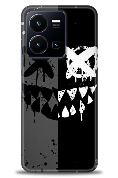 Rulet Aksesuar Vivo Y22S Compatible Hd Printed Silicone Case + Ceramic Screen...