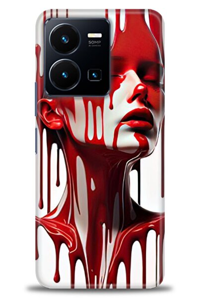 Rulet Aksesuar Vivo Y22S Compatible Hd Printed Silicone Case + Ceramic Screen...