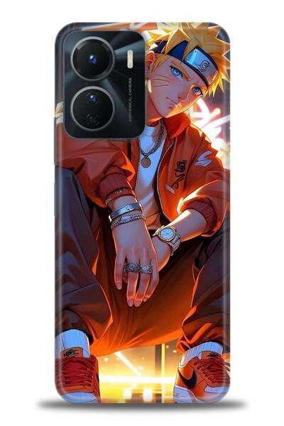 Rulet Aksesuar جراب سيليكون متوافق مع هاتف Vivo Y16 HD مطبوع + واقي شاشة سيرا...