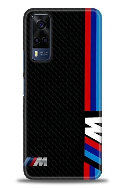 Rulet Aksesuar جراب سيليكون متوافق مع هاتف Vivo Y53S HD مطبوع + واقي شاشة سير...