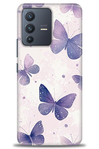 Rulet Aksesuar Vivo V23 5g Compatible Hd Printed Silicone Case + Ceramic Scre...