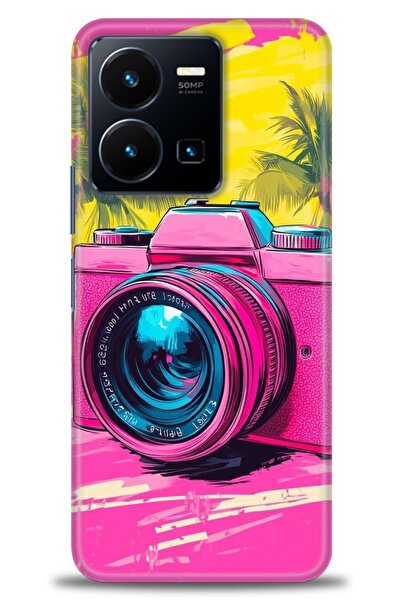 Rulet Aksesuar Vivo Y22S Compatible Hd Printed Silicone Case + Ceramic Screen...