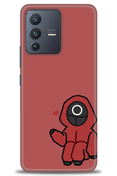 Rulet Aksesuar Vivo V23 5g Compatible Hd Printed Silicone Case + Ceramic Scre...