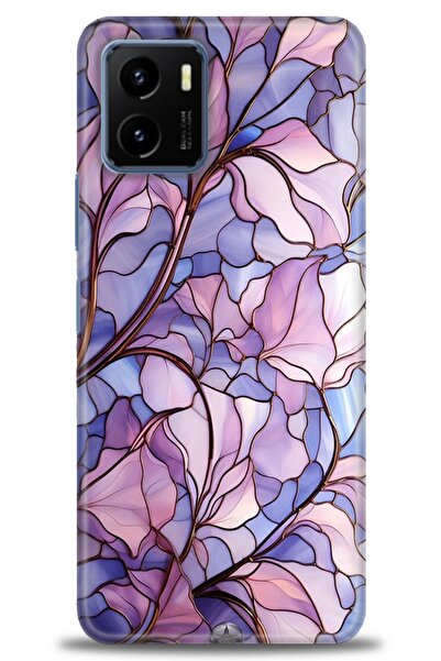 Rulet Aksesuar جراب سيليكون متوافق مع هاتف Vivo Y15S HD مطبوع + واقي شاشة سير...