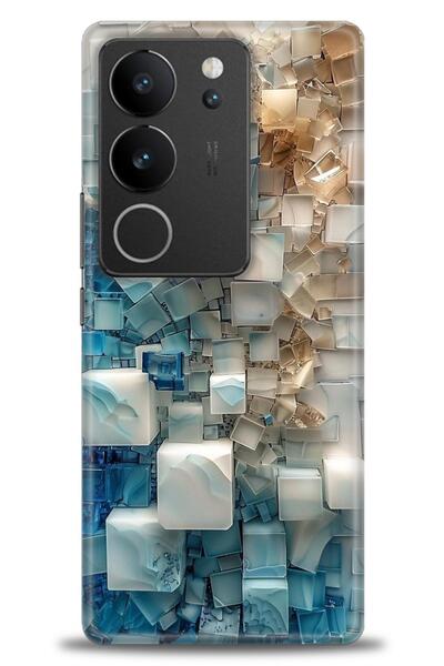 Rulet Aksesuar حافظة سيليكون متوافقة مع هاتف Vivo V29 5G HD مطبوع + واقي شاشة...