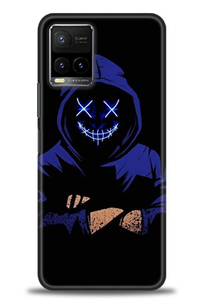 Rulet Aksesuar جراب سيليكون متوافق مع هاتف Vivo Y32 HD مطبوع + واقي شاشة سيرا...