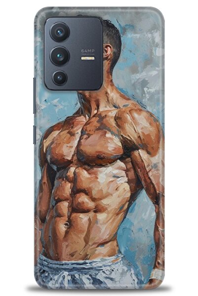 Rulet Aksesuar حافظة سيليكون متوافقة مع هاتف Vivo V23 5G HD مطبوع + واقي شاشة...