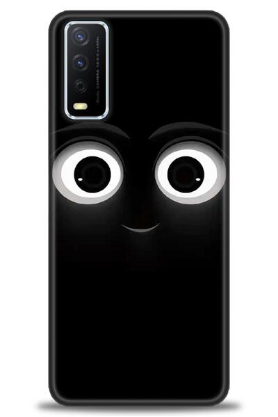 Rulet Aksesuar جراب سيليكون متوافق مع هاتف Vivo Y20 HD مطبوع + واقي شاشة سيرا...