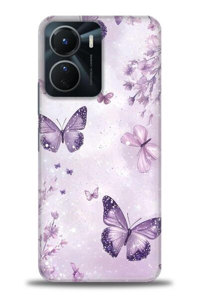 Rulet Aksesuar جراب سيليكون متوافق مع هاتف Vivo Y16 HD مطبوع + واقي شاشة سيرا...