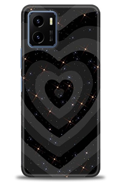 Rulet Aksesuar جراب سيليكون متوافق مع هاتف Vivo Y15S HD مطبوع + واقي شاشة سير...