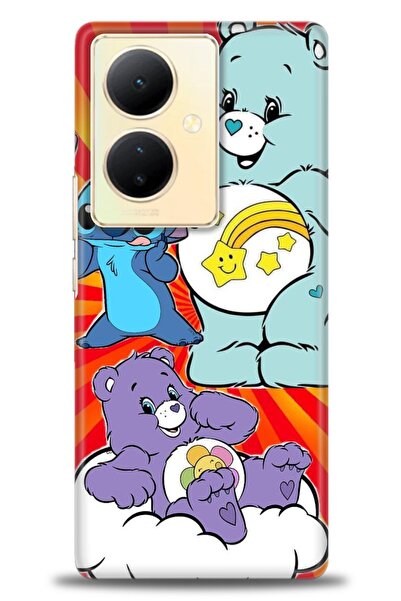 Rulet Aksesuar حافظة سيليكون متوافقة مع هاتف Vivo V29 Lite 5G HD مطبوع + واقي...